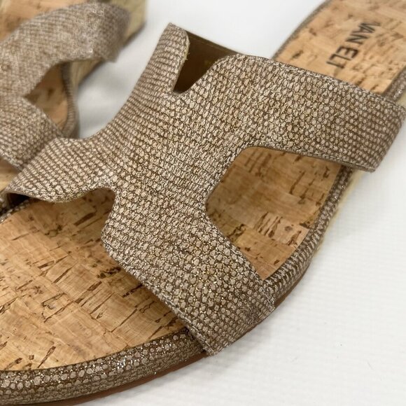VANELI Open Toe Cork Jute Wedge Sandals 11 M - Picture 3 of 8
